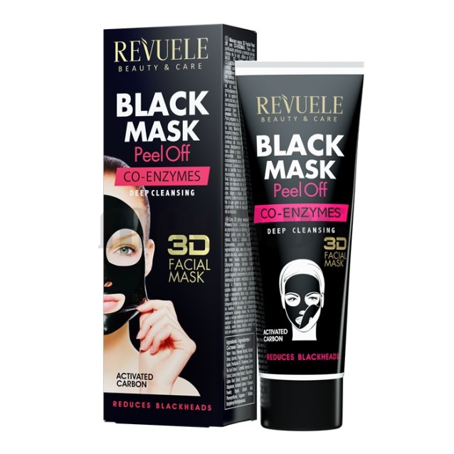 Revuele Black Mask 3D маска за лице с отлепяне 80мл.