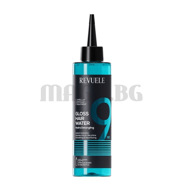 Revuele Gloss Hair Water Hydra Detangling течна грижа за коса с цъфтящи краища 220мл.