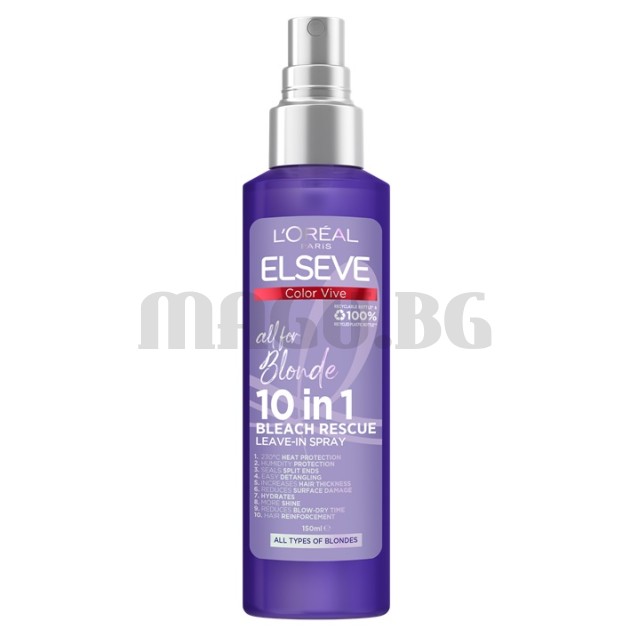 Elseve Color Vive Bleach Rescue 10 in 1 спрей за руса коса 150мл.