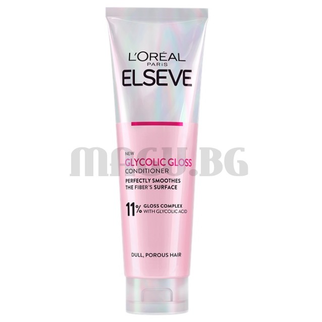 Elseve Glycolic Gloss балсам за заглаждане и блясък на безжизнена коса 150мл.