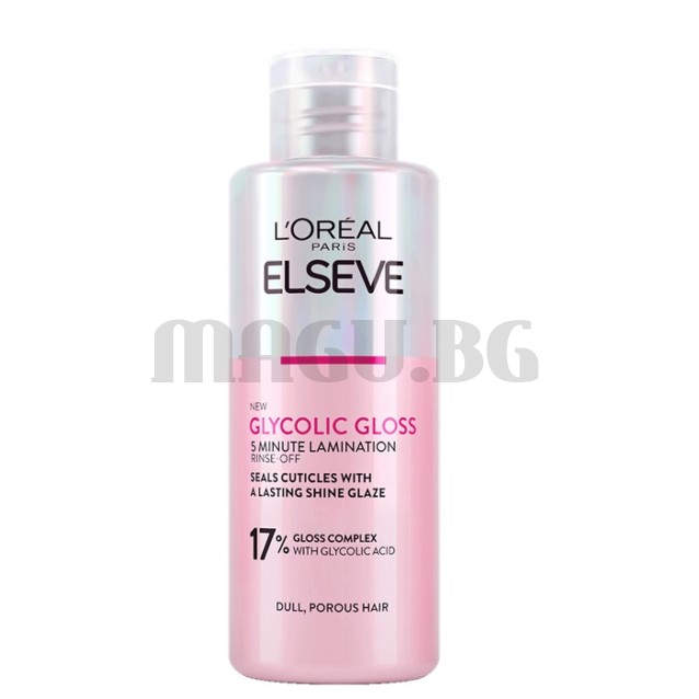 Elseve Glycolic Gloss ламинираща грижа за безжизнена коса 200мл.