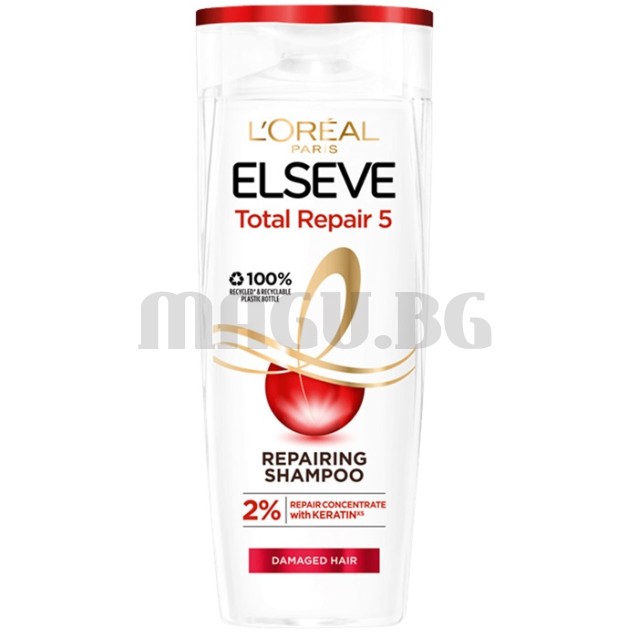 Elseve Total Repair 5 възстановяващ шампоан за увредена коса 400мл.