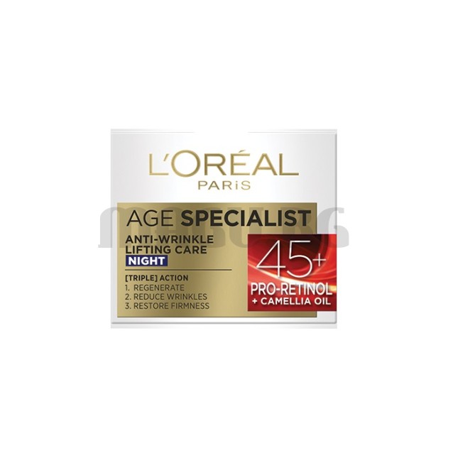 L'Oreal Age Specialist 45+ нощен крем за лице 50мл.