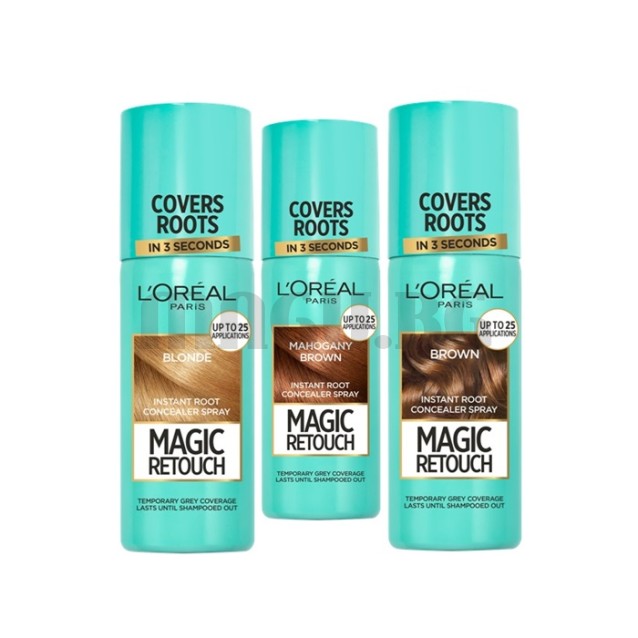L'Oreal Magic Retouch оцветяващ спрей за бели корени 75мл.