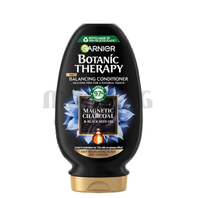 Botanic Therapy Magnetic Charcoal балсам за коса с мазни корени и сухи краища 200мл.