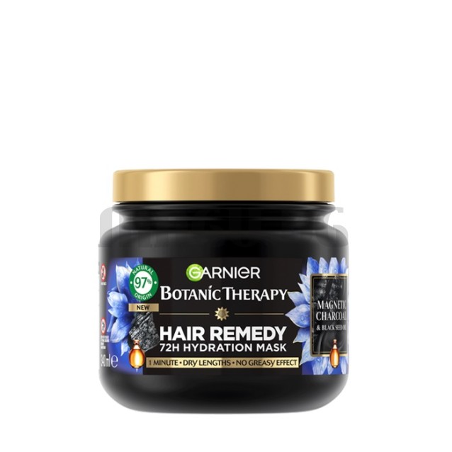 Botanic Therapy Magnetic Charcoal маска за коса с мазни корени и сухи краища 340мл.