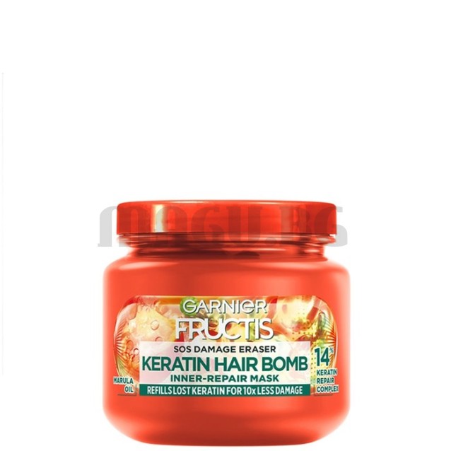 Fructis SOS Damage Eraser Keratin маска за увредена коса 320мл.