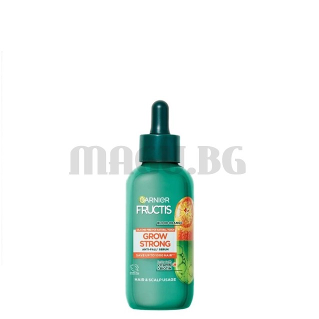 Fructis Grow Strong Vitamin C + Biotin серум против косопад за слаба коса 125мл.