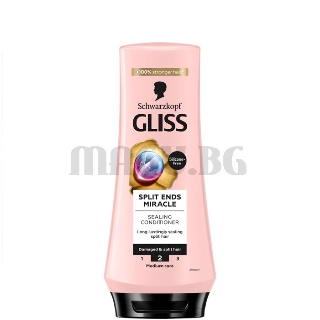 Gliss Split Ends Miracle балсам за коса с цъфтящи краища 200мл.