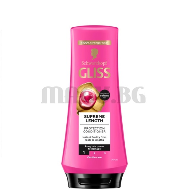 Gliss Supreme Length балсам за дълга, увредена коса 200мл.