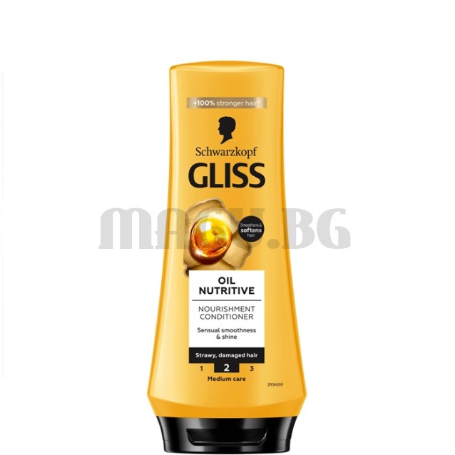 Gliss Oil Nutritive балсам за увредена коса 200мл.