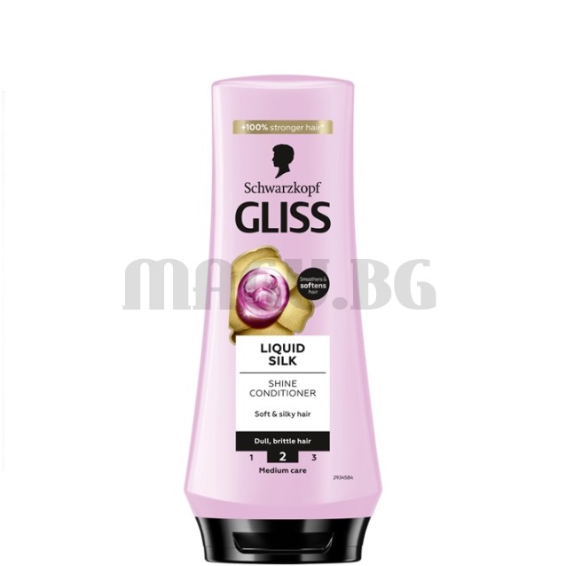 Gliss Liquid Silk балсам за крехка, безжизнена коса 200мл.
