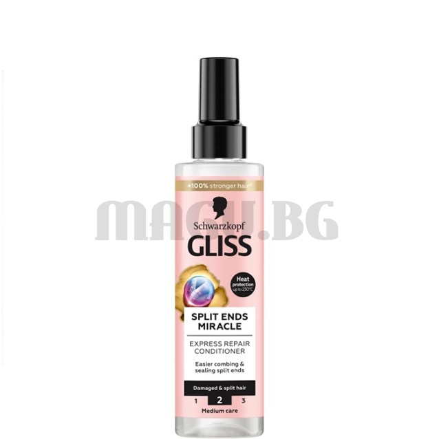 Gliss Split Ends Miracle спрей-балсам за коса с цъфтящи краища 200мл.