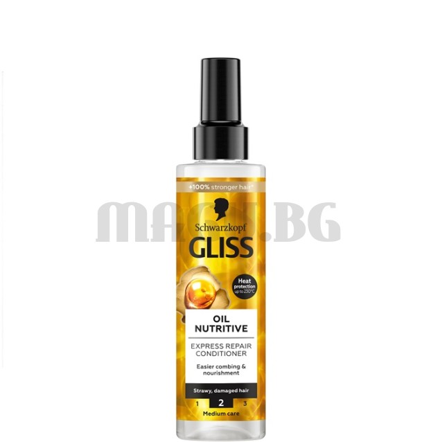 Gliss Oil Nutritive спрей-балсам за увредена коса 200мл.