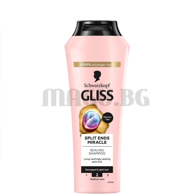 Gliss Split Ends Miracle шампоан за коса с цъфтящи краища 250мл.