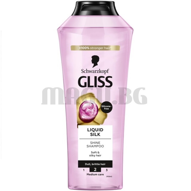 Gliss Liquid Silk шампоан за крехка, безжизнена коса 400мл.