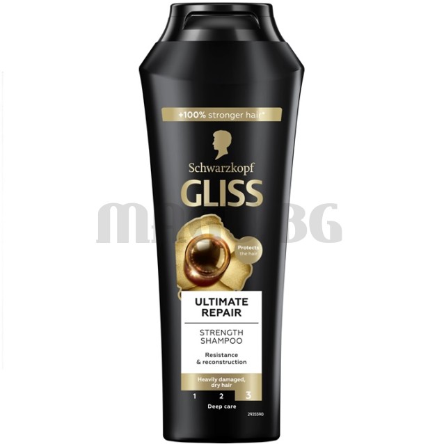 Gliss Ultimate Repair шампоан за силно увредена, суха коса 400мл.