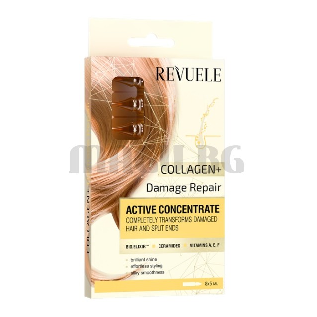 Revuele Collagen+ ампули за увредена коса 8бр. х 5мл.
