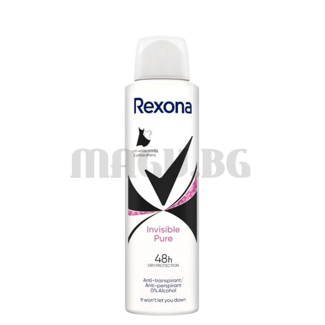 Rexona Invisible Pure дезодорант 150мл.