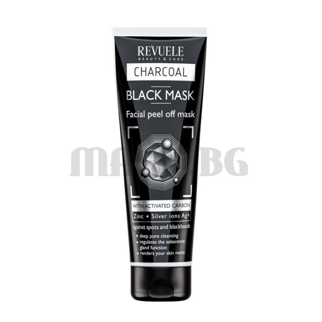 Revuele Charcoal черна маска за лице с отлепяне 80мл.