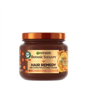Botanic Therapy Honey Treasures маска за увредена, склонна към накъсване коса 340мл.