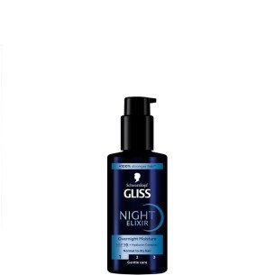 Gliss Night Elixir Overnight Moisture нощен еликсир за нормална към суха коса 100мл.