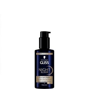 Gliss Night Elixir Overnight Repair нощен еликсир за силно увредена, суха коса 100мл.