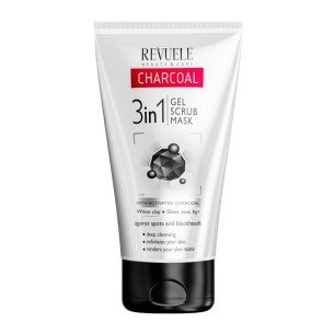 Revuele Charcoal 3in1 почистващ продукт гел, скраб и маска 150мл.