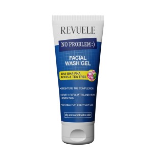 Revuele No problem измивен гел с AHA-BHA-PHA киселини и чаено дърво 200мл.