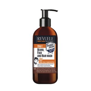 Revuele Men Care Solutions измивен гел за лице, коса и брада 300мл.
