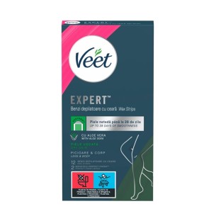 Veet Expert депилиращи ленти за суха кожа 12 бр.